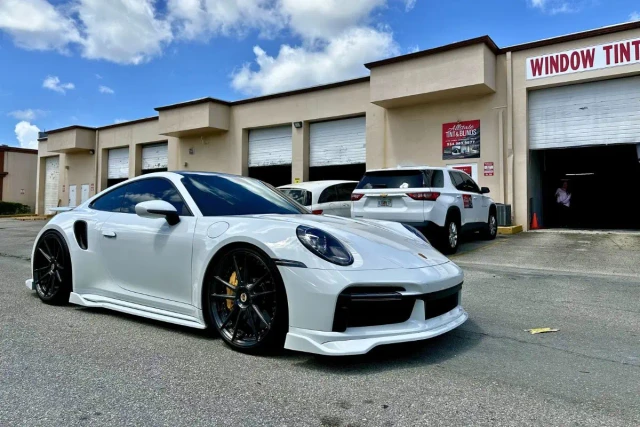 Window film installation by Allstate in Broward County